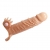 Телесная удлиняющая вибронасадка Penis Sleeve Connor - 17 см. - Baile - в Кисловодске купить с доставкой
