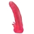 Розовая насадка для страпона с клиторальными лепестками - 18,5 см. - LOVETOY (А-Полимер) - купить с доставкой в Кисловодске