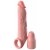 Телесная насадка-удлинитель 2 Inch Silicone X-tension with Strap - 20,3 см. - Pipedream - в Кисловодске купить с доставкой