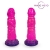 Розовый рельефный фантазийный фаллоимитатор - 20 см. - Bior toys - купить с доставкой в Кисловодске
