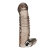 Дымчатая насадка на пенис с вибрацией  Vibrating Penis Enhancing Sleeve Extension - 13,3 см. - BlueLine - в Кисловодске купить с доставкой