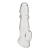 Прозрачная насадка для пениса Girthy Penis Enhancing Sleeve Extension - 17,1 см. - BlueLine - в Кисловодске купить с доставкой