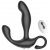 Черный вибромассажер простаты с эффектом фингеринга и пультом ДУ - Secwell - в Кисловодске купить с доставкой
