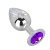 Большой плаг из стали с фиолетовым кристаллом Violet Dream - 9,5 см. - Erotic Fantasy - купить с доставкой в Кисловодске