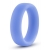 Голубое люминесцентное кольцо Silicone Glo Cock Ring - Blush Novelties - в Кисловодске купить с доставкой