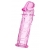 Розовая насадка фаллической формы - 12,5 см. - A-toys - в Кисловодске купить с доставкой