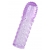 Фиолетовая рельефная насадка на пенис - 13,5 см. - A-toys - в Кисловодске купить с доставкой