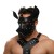 Черная кожаная маска «Собака» - Crazy Handmade - купить с доставкой в Кисловодске