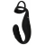 Черное эрекционное кольцо со стимуляцией промежности и анальной пробкой Cock Ring with RC Prostate Plug - Orion - в Кисловодске купить с доставкой