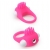 Розовое эрекционное кольцо с щеточкой LIT-UP SILICONE STIMU RING 5 - Dream Toys - в Кисловодске купить с доставкой