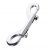 Серебристый двухсторонний карабин TOYFA Metal - ToyFa - купить с доставкой в Кисловодске