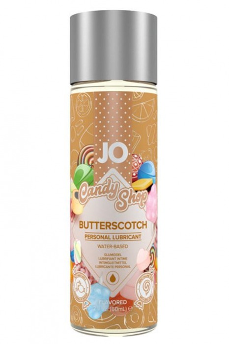 Смазка на водной основе Candy Shop Butterscotch с ароматом ирисок - 60 мл. - System JO - купить с доставкой в Кисловодске