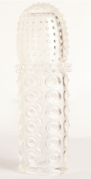 Прозрачная закрытая гелевая насадка - 13,5 см. - Toyfa Basic - в Кисловодске купить с доставкой