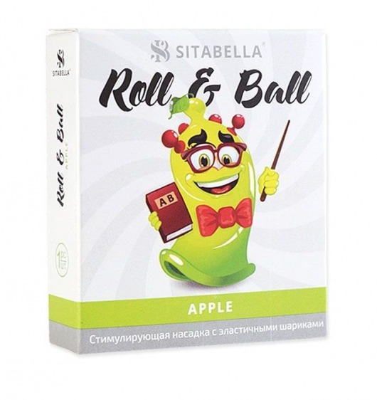 Стимулирующий презерватив-насадка Roll   Ball Apple - Sitabella - купить с доставкой в Кисловодске