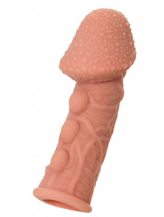 Насадка на фаллос с пузыриками, венками и ребристостью KOKOS Extreme Sleeve 09 - 12,7 см. - KOKOS - в Кисловодске купить с доставкой