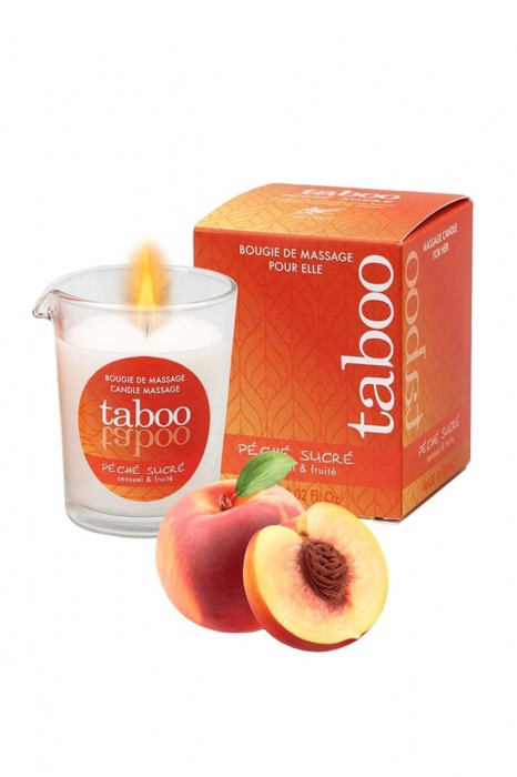 Массажное аромамасло с афродизиаками для женщин RUF Taboo Peche sucre - 60 гр. - RUF - купить с доставкой в Кисловодске