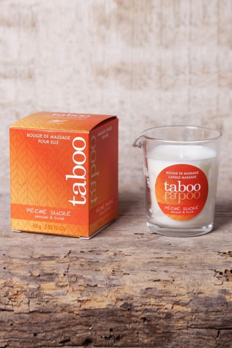 Массажное аромамасло с афродизиаками для женщин RUF Taboo Peche sucre - 60 гр. - RUF - купить с доставкой в Кисловодске