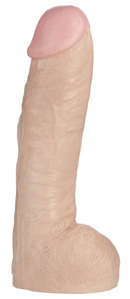 Огромная насадка-реалистик Vac-U-Lock Realistic Hung - 31,7 см. - Doc Johnson - купить с доставкой в Кисловодске