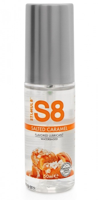 Лубрикант S8 Flavored Lube со вкусом солёной карамели - 50 мл. - Stimul8 - купить с доставкой в Кисловодске