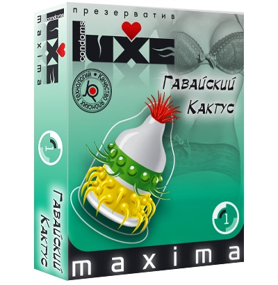 Презерватив LUXE Maxima  Гавайский Кактус  - 1 шт. - Luxe - купить с доставкой в Кисловодске