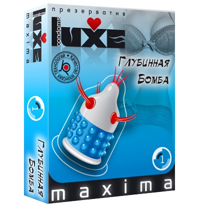 Презерватив LUXE Maxima  Глубинная бомба  - 1 шт. - Luxe - купить с доставкой в Кисловодске