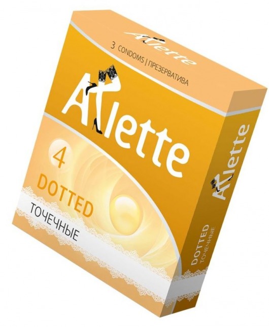 Презервативы Arlette Dotted с точечной текстурой - 3 шт. - Arlette - купить с доставкой в Кисловодске