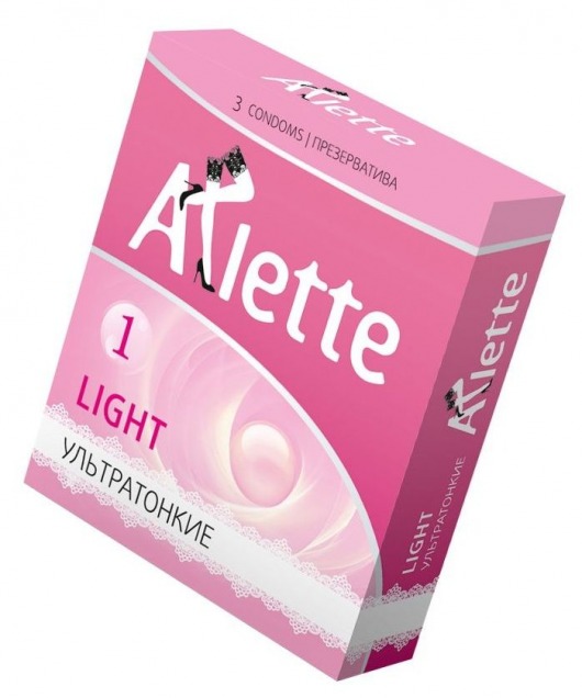 Ультратонкие презервативы Arlette Light - 3 шт. - Arlette - купить с доставкой в Кисловодске