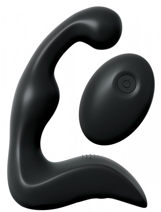 Черный вибромассажер простаты с пультом ДУ Control P-Spot Pro - Pipedream - в Кисловодске купить с доставкой