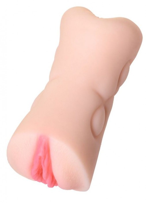 Телесный двусторонний мастурбатор Rich Fruit - вагина и анус - ToyFa - в Кисловодске купить с доставкой
