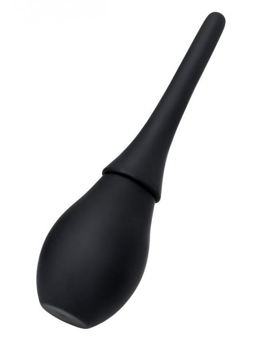 Черный силиконовый анальный душ A-toys с гладким наконечником - A-toys - купить с доставкой в Кисловодске