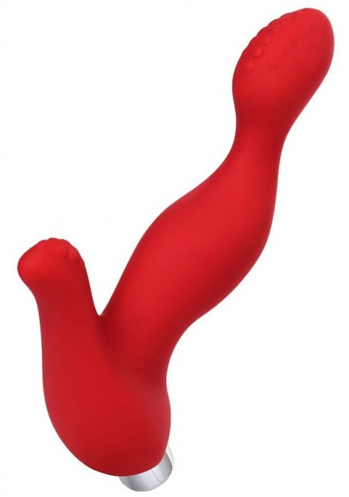 Красный силиконовый вибростимулятор простаты Proman - 12,5 см. - ToyFa - в Кисловодске купить с доставкой