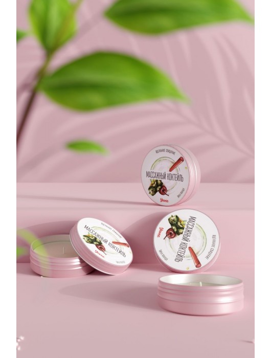 Массажная свеча «Массажный коктейль» с ароматом пина колады - 30 мл. - ToyFa - купить с доставкой в Кисловодске