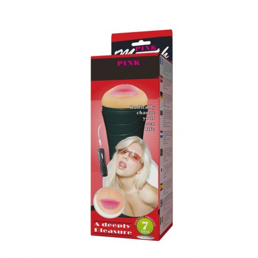 Мастурбатор-ротик в тубе с 7 уровнями вибрации и выносным пультом - Baile - в Кисловодске купить с доставкой