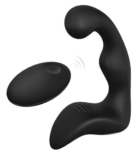 Черный вибромассажер простаты REMOTE BOOTY PLEASER - Dream Toys - в Кисловодске купить с доставкой