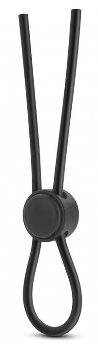 Черное силиконовое лассо на пенис SILICONE LOOP COCK RING - Blush Novelties - в Кисловодске купить с доставкой