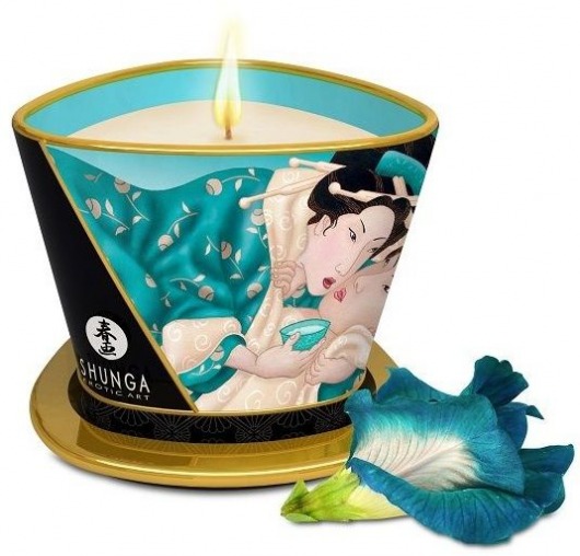 Массажная свеча Island Blossoms - 170 мл. - Shunga - купить с доставкой в Кисловодске