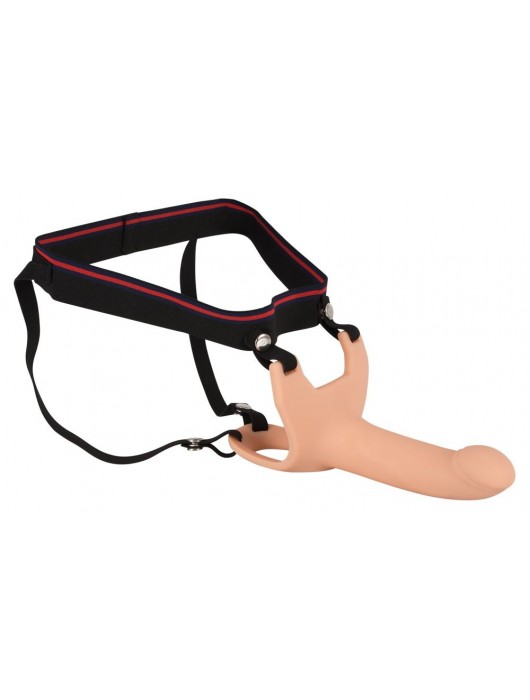 Силиконовый полый страпон на ремнях Silicone Strap-on - 16 см. - Orion - купить с доставкой в Кисловодске