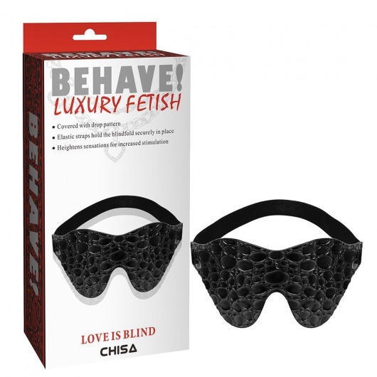 Черная маска на глаза Behave - Chisa - купить с доставкой в Кисловодске