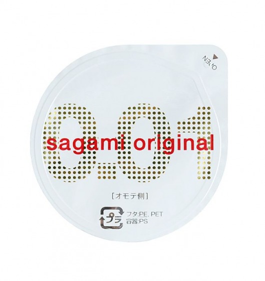 Супертонкий презерватив Sagami Original 0.01 - 1 шт. - Sagami - купить с доставкой в Кисловодске