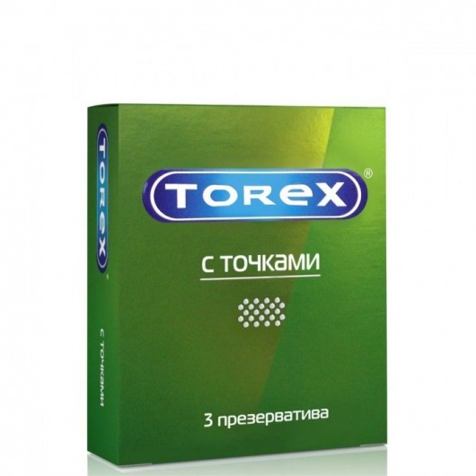 Текстурированные презервативы Torex  С точками  - 3 шт. - Torex - купить с доставкой в Кисловодске