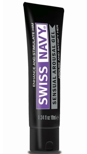 Возбуждающий гель-лубрикант на водной основе Sensual Arousal Lubricant - 10 мл. - Swiss navy - купить с доставкой в Кисловодске