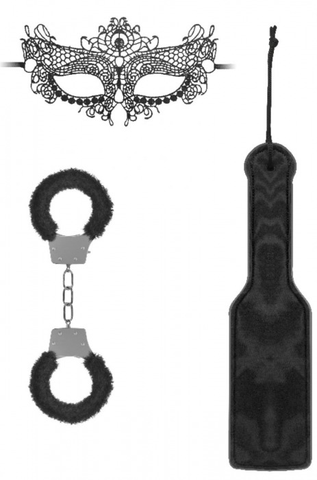 Черный игровой набор Introductory Bondage Kit №4 - Shots Media BV - купить с доставкой в Кисловодске