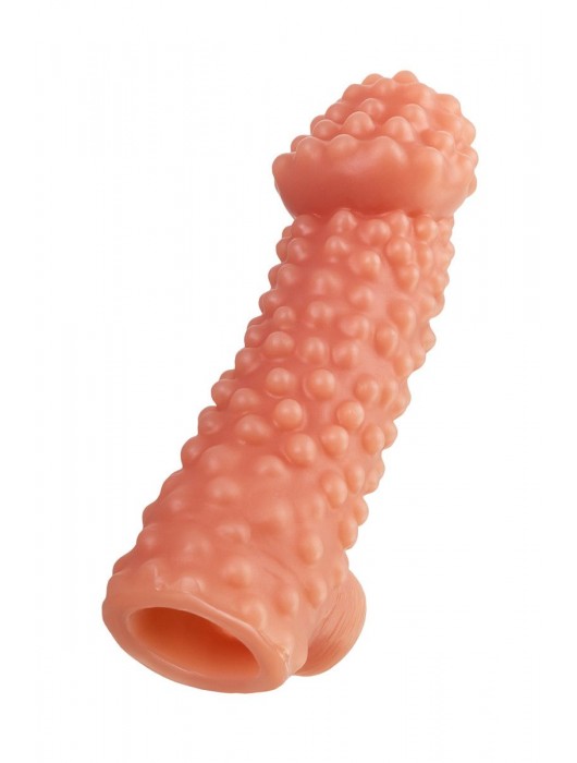 Насадка на фаллос с бугорками - 17,6 см. - KOKOS - в Кисловодске купить с доставкой