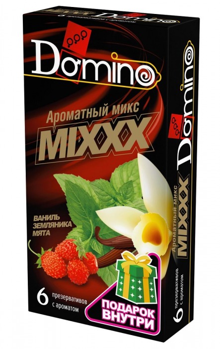 Ароматизированные презервативы DOMINO  Ароматный микс  - 6 шт. - Domino - купить с доставкой в Кисловодске