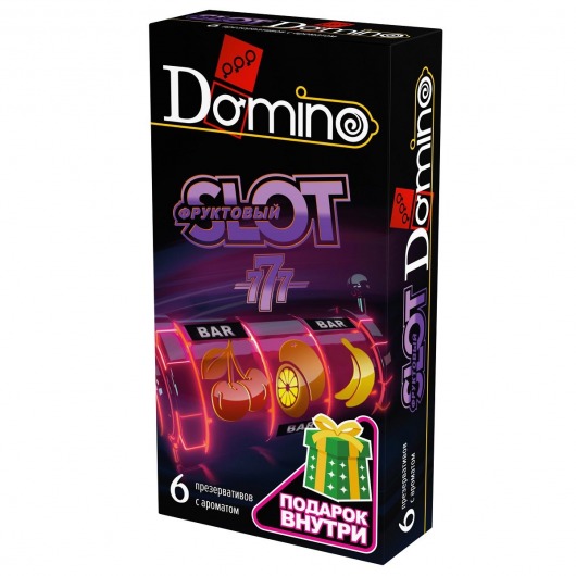 Ароматизированные презервативы DOMINO  Фруктовый слот  - 6 шт. - Domino - купить с доставкой в Кисловодске