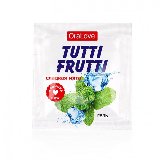 Пробник гель-смазки Tutti-frutti со вкусом мяты - 4 гр. - Биоритм - купить с доставкой в Кисловодске