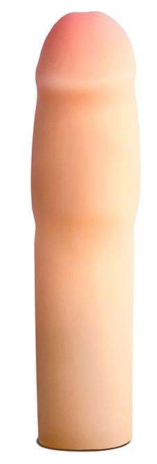 Телесная насадка-удлинитель на пенис PERFORMANCE 1.5INCH COCK XTENDER - 16 см. - Blush Novelties - в Кисловодске купить с доставкой