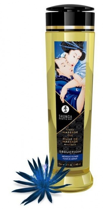 Массажное масло с ароматом ночных цветов Seduction - 240 мл. - Shunga - купить с доставкой в Кисловодске