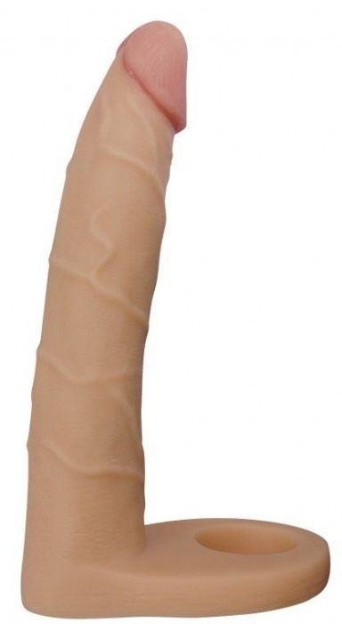 Телесная насадка-фаллоимитатор для двойного проникновения - 17 см. - Lovetoy - купить с доставкой в Кисловодске