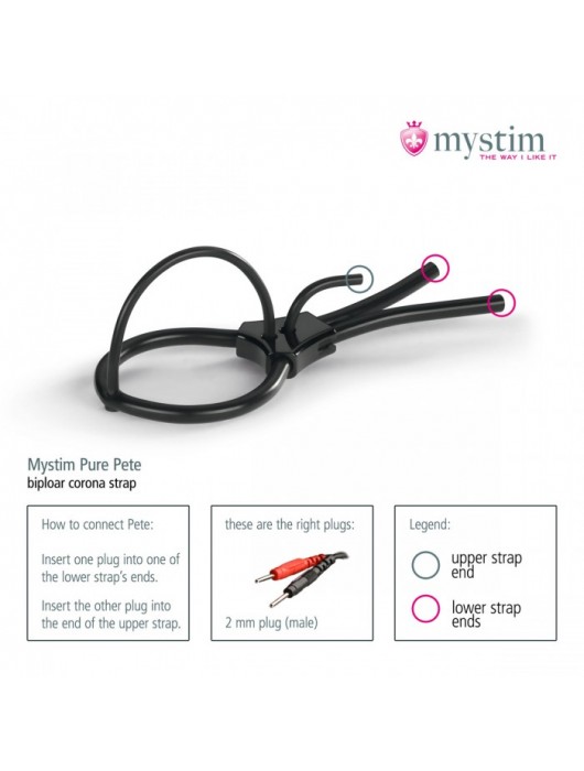 Утяжка под головку для электростимулятора Pure Pete - MyStim - купить с доставкой в Кисловодске